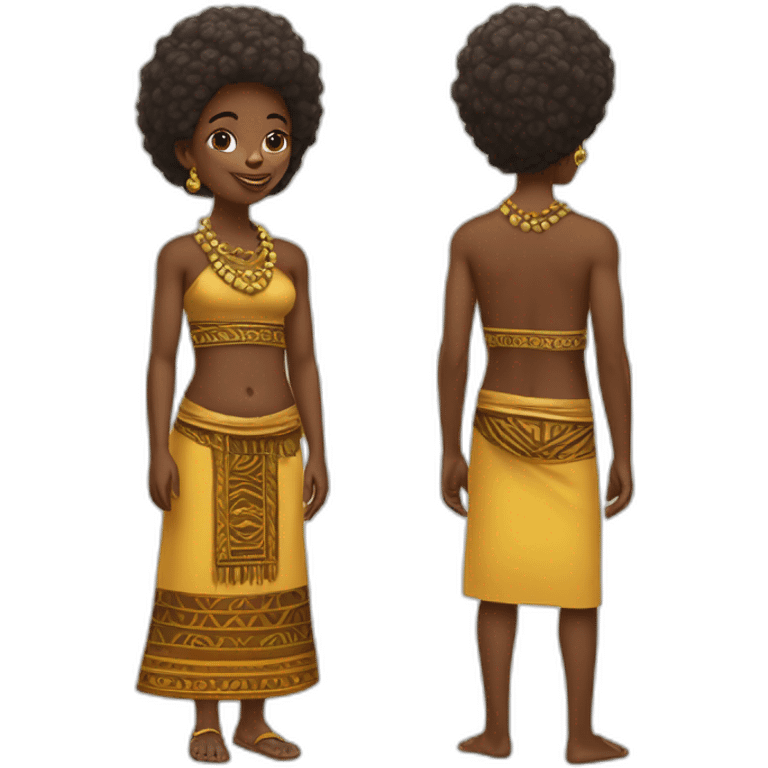 Écureuil avec une tenue africaine traditionnel emoji