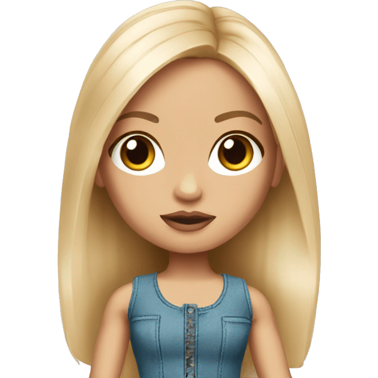 Caucasian bratz doll emoji