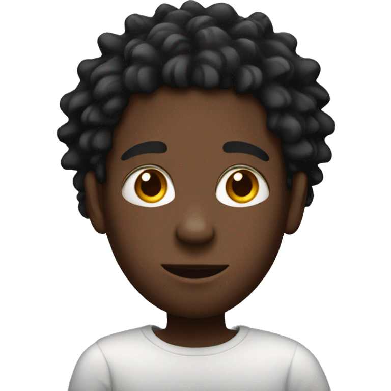 black boy with red dreads emoji