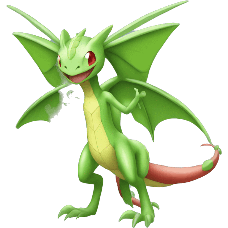 Full body shiny Flygon-Scyther-grovyle emoji