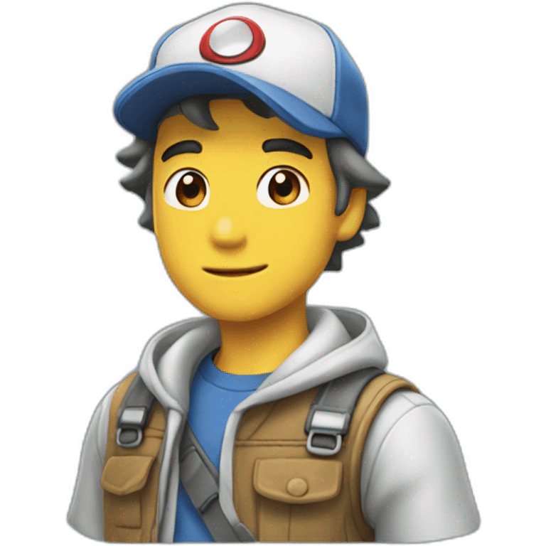 Ash from Pokémon emoji