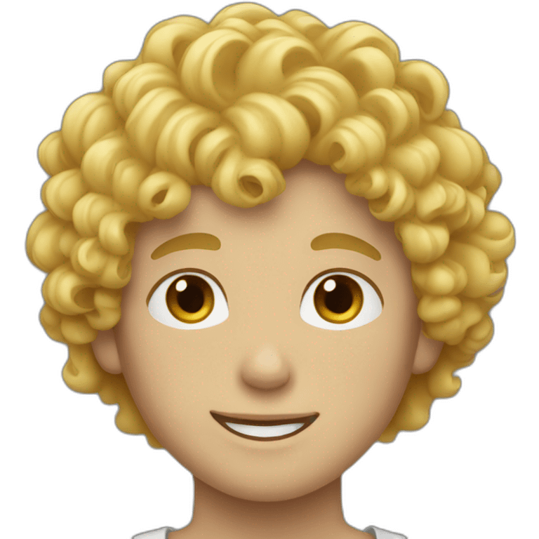 curly blond boy emoji