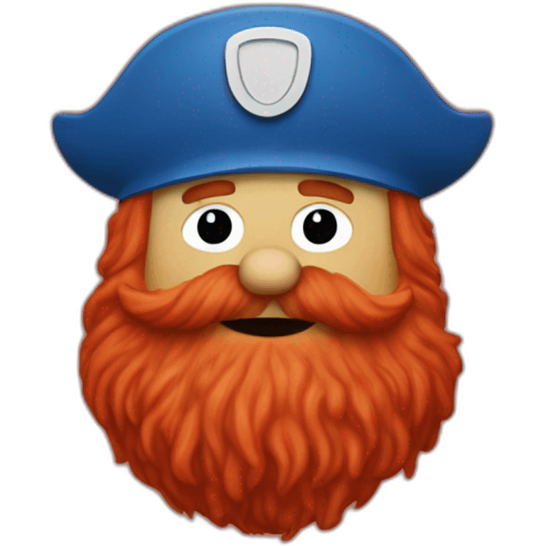 yukon cornelius in a red beard emoji