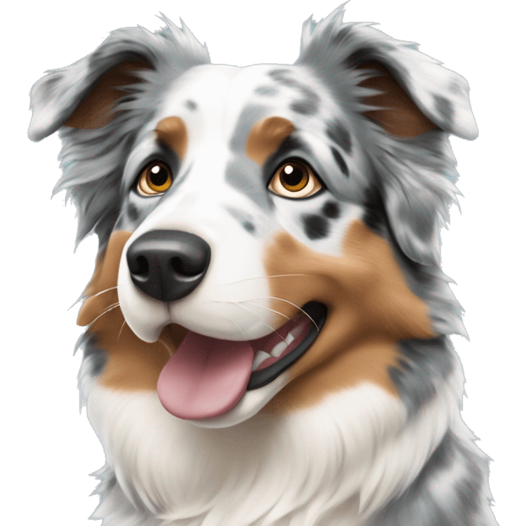 blue merle australian shepherd emoji