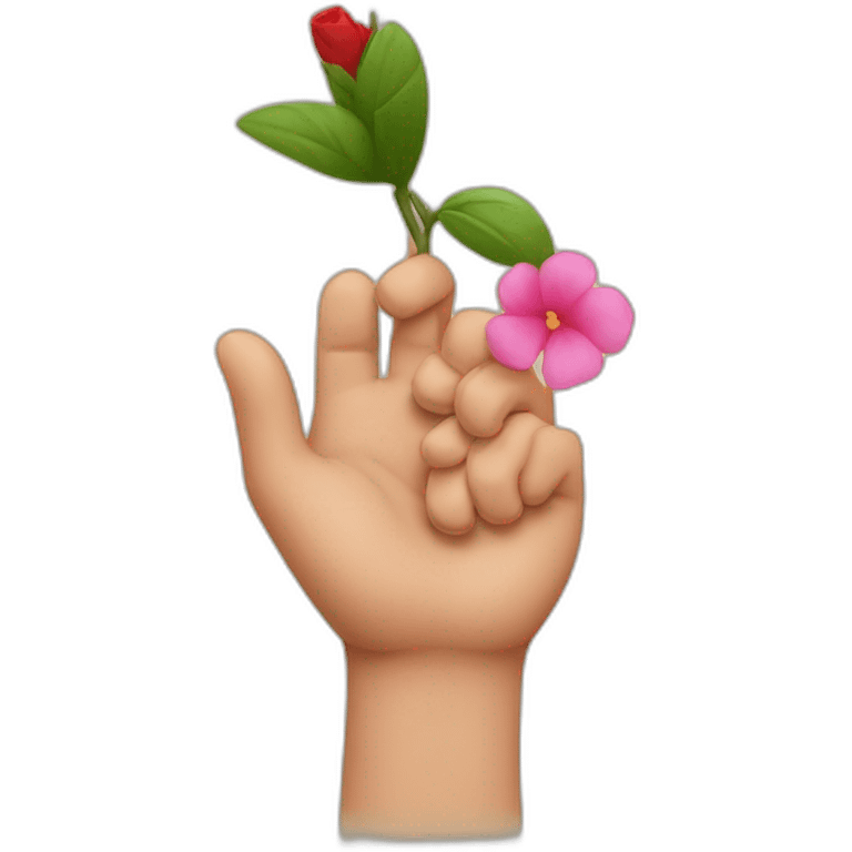 Pocoyó con una rosa en la mano emoji