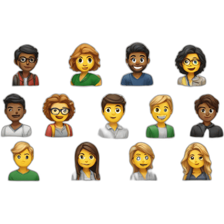 des etudiants augmentés à l'IA emoji