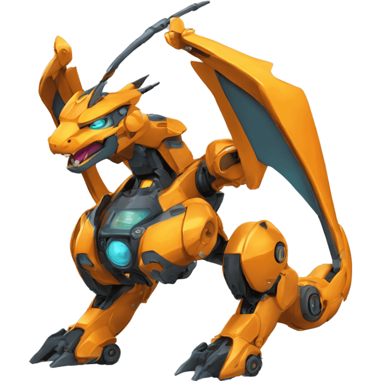 Futuristic Mechanical Medabot-Charizard-Mecha emoji