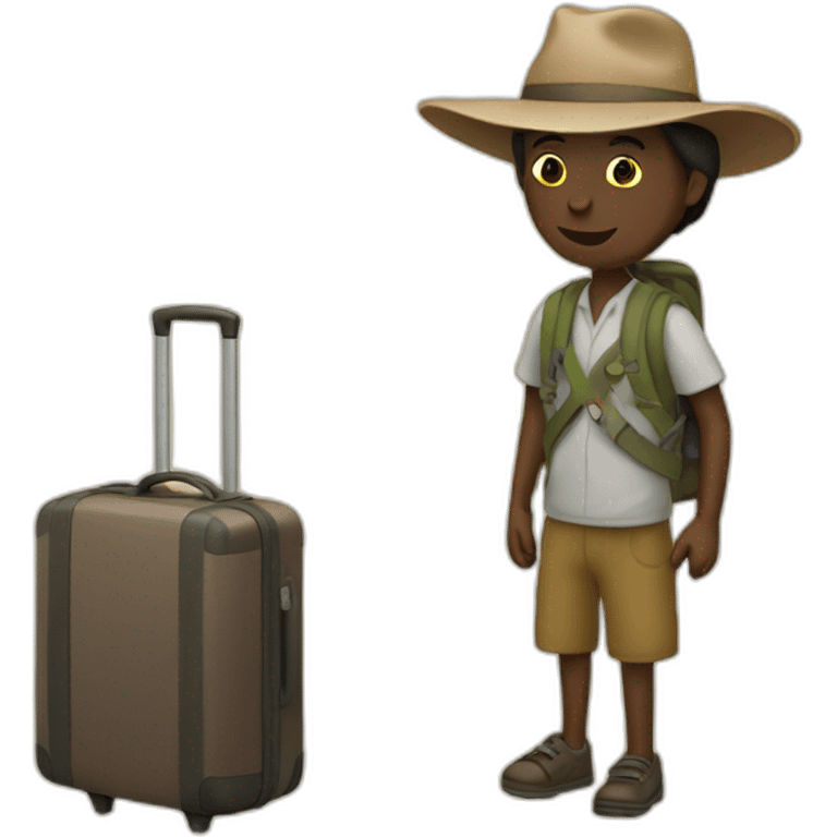 traveler stickman emoji