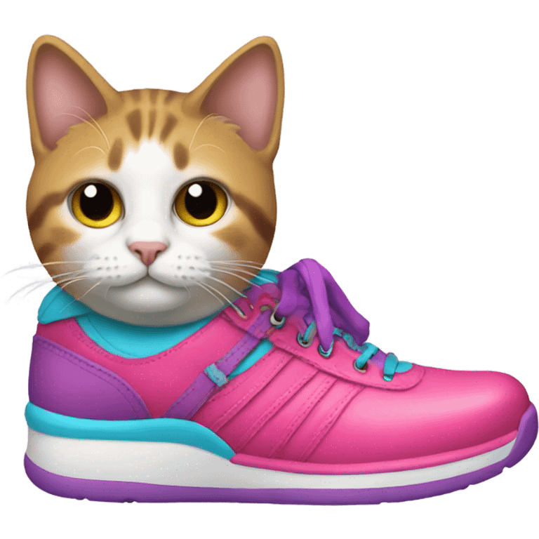 cat in rad shoes  emoji