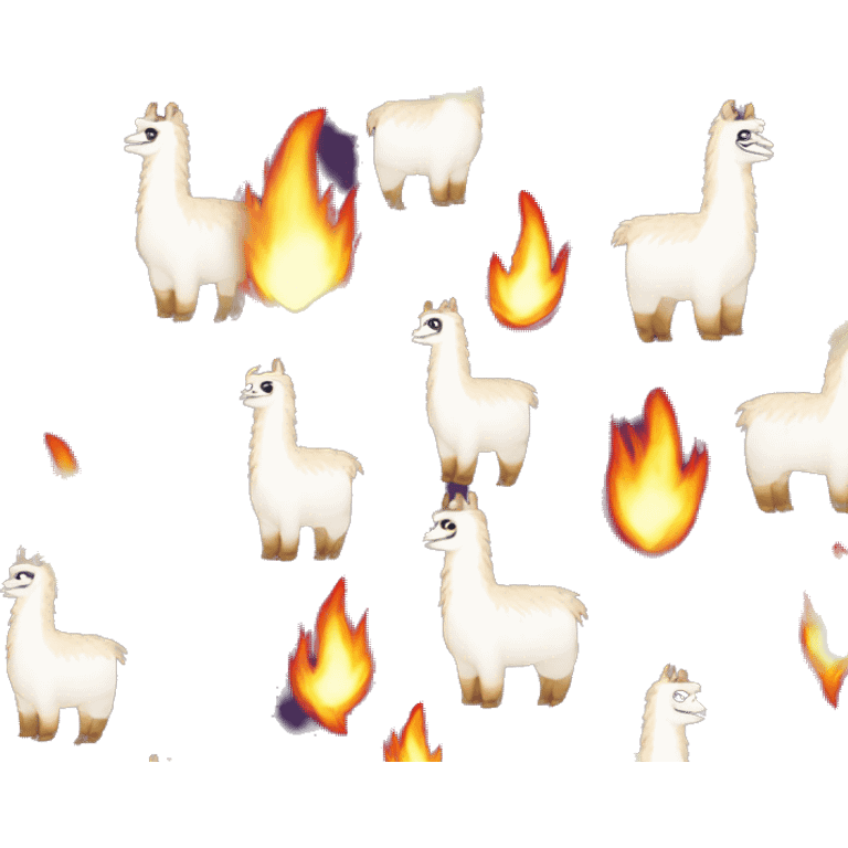 Llama con fuego  emoji