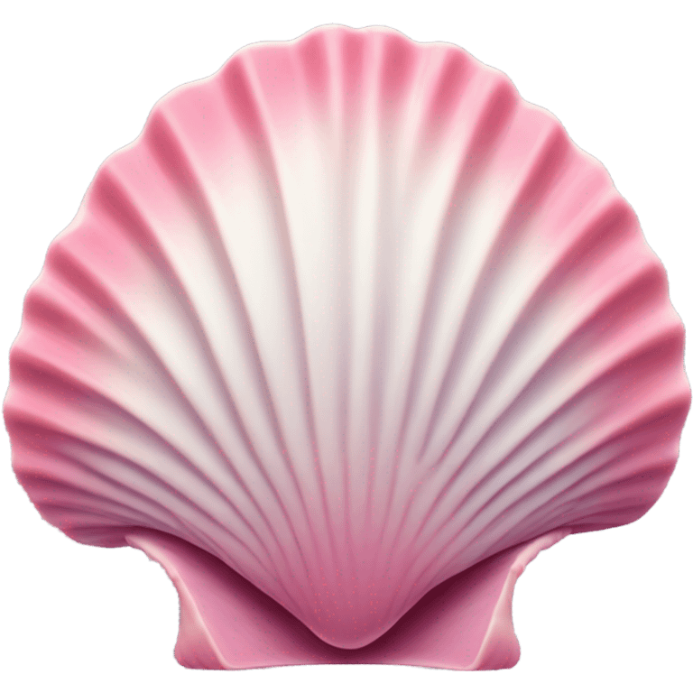 Pink scallop shell emoji