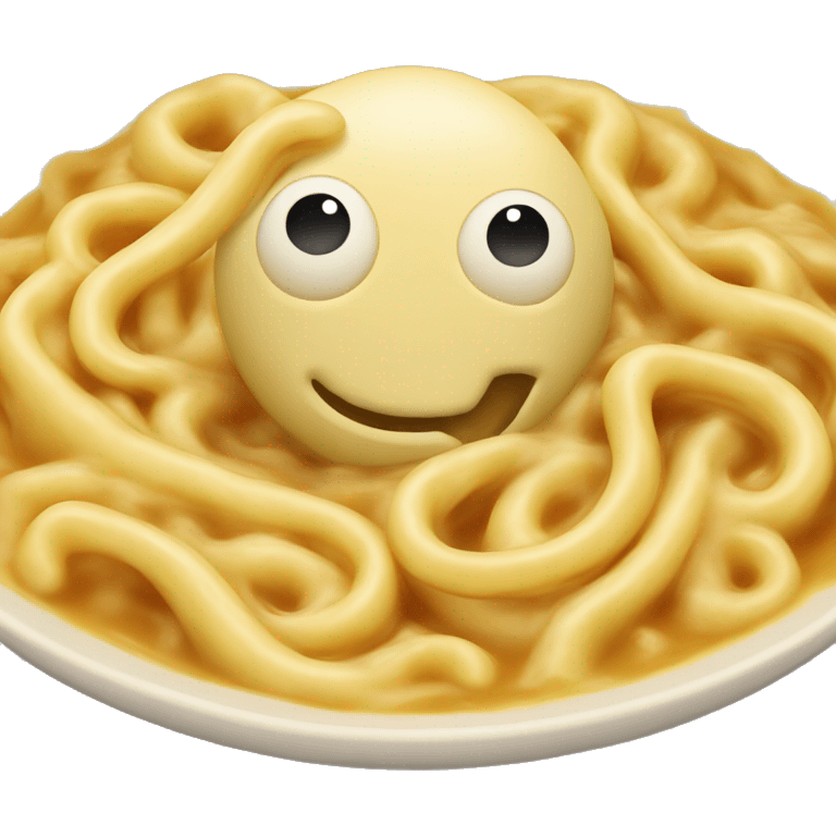 Noodles in cheesesauce emoji