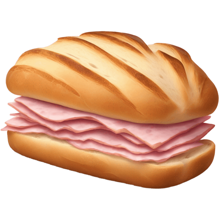 ciabatta with ham emoji