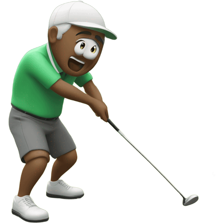 Mozi jogando golf  emoji