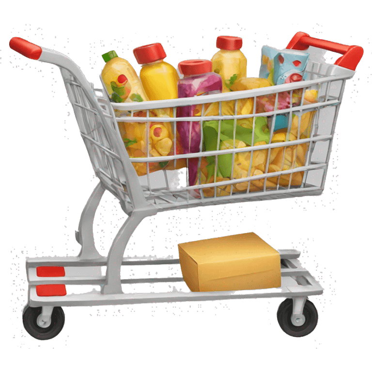 Cart full of products emoji