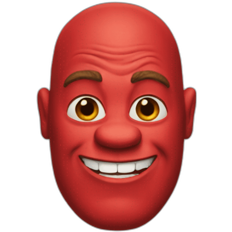 red-shrek emoji