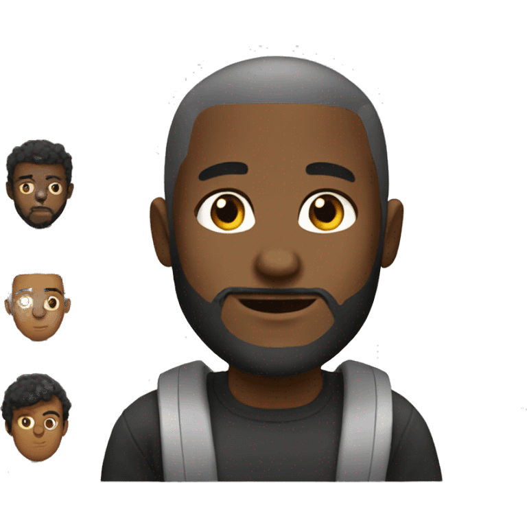 avatar for young black guy with beard emoji