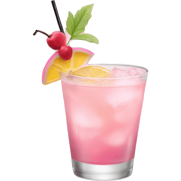 pastel pink cocktail emoji