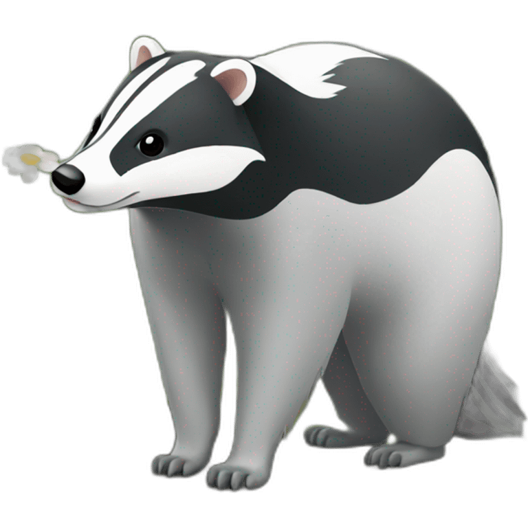 badger in a garden emoji