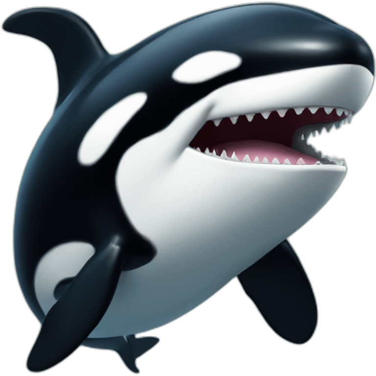 Happy orca emoji