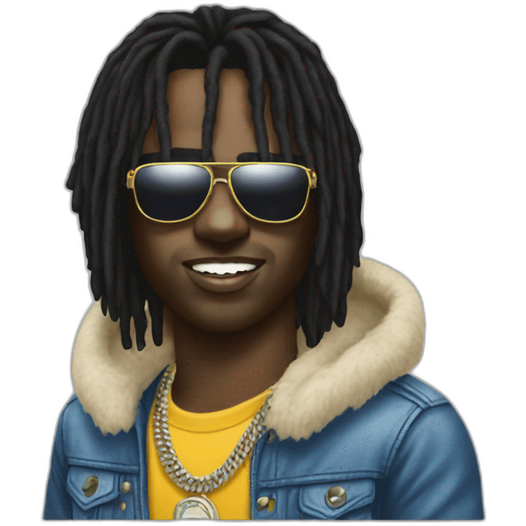 chief keef with sunglasse emoji