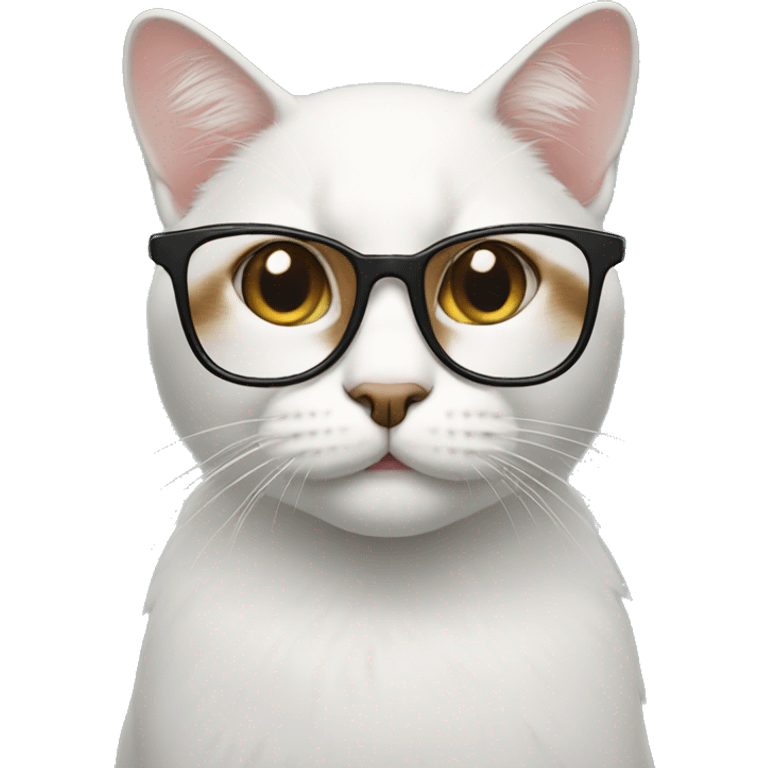 cat wearing glasses  emoji