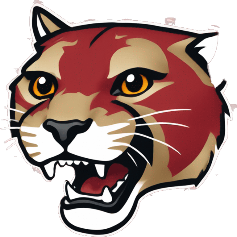 Washington state university cougars logo red emoji