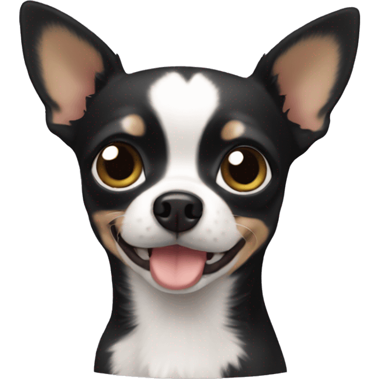 a small black chihuahua emoji