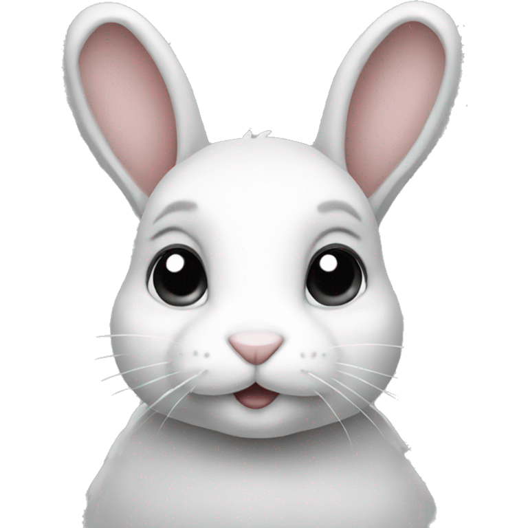 Bunny white grey  emoji