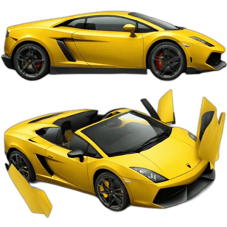 yellow lamborghini gallardo emoji