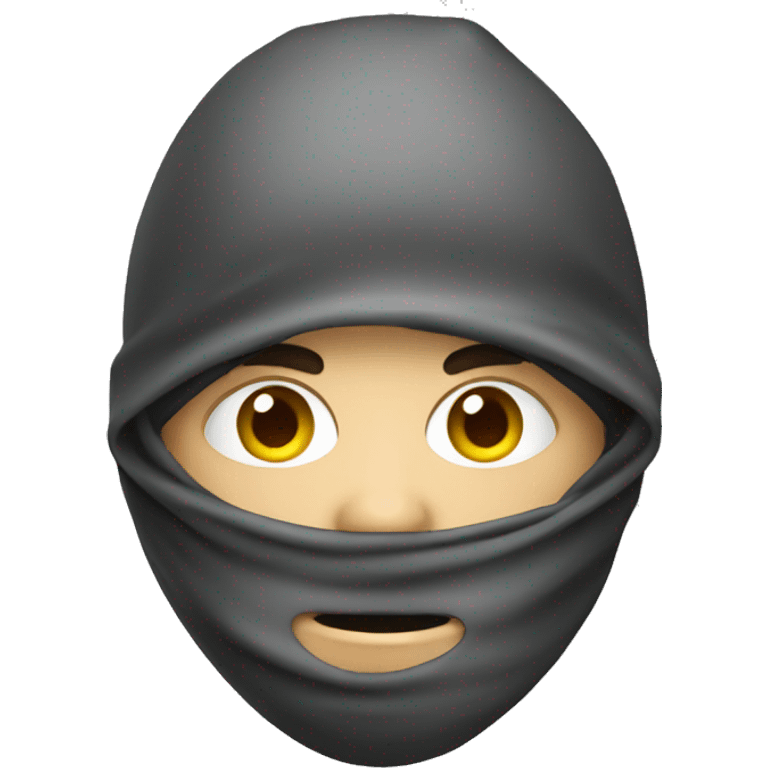 Thief with his whole face covered up emoji