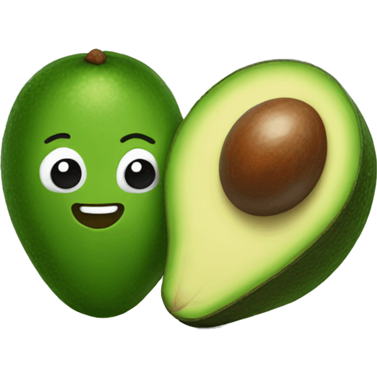 Cute avocado emoji