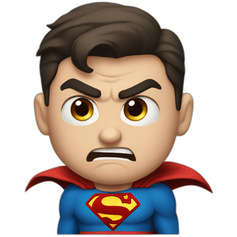 very angry superman emoji