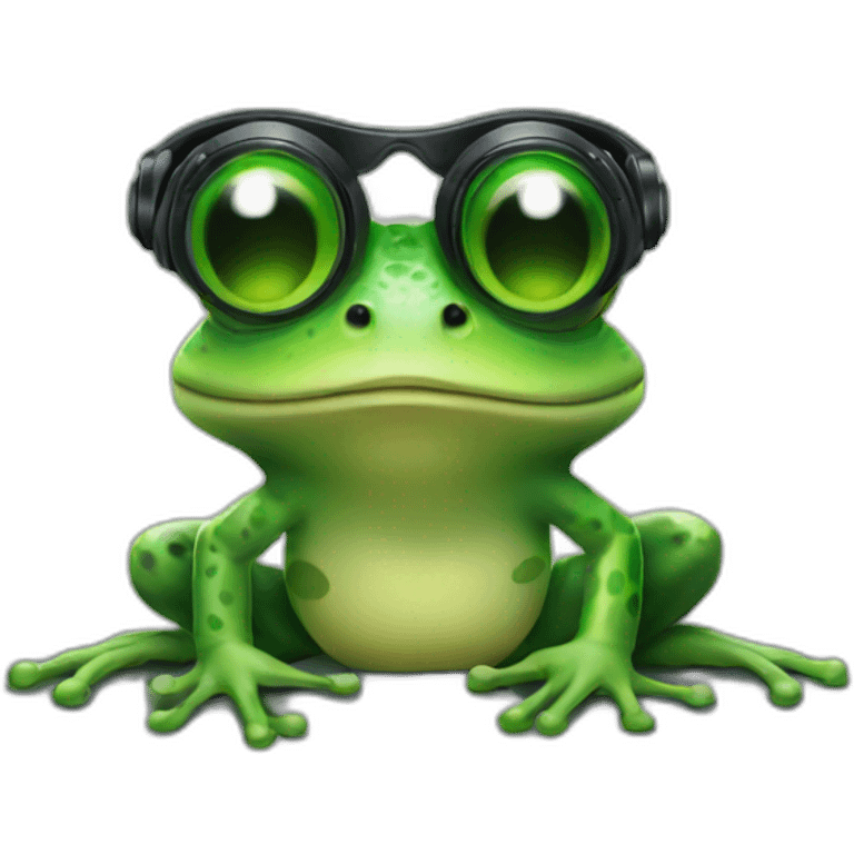 Dj frog emoji