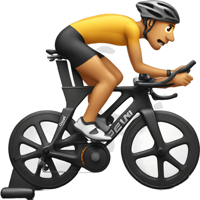 Cycling on a hometrainer emoji