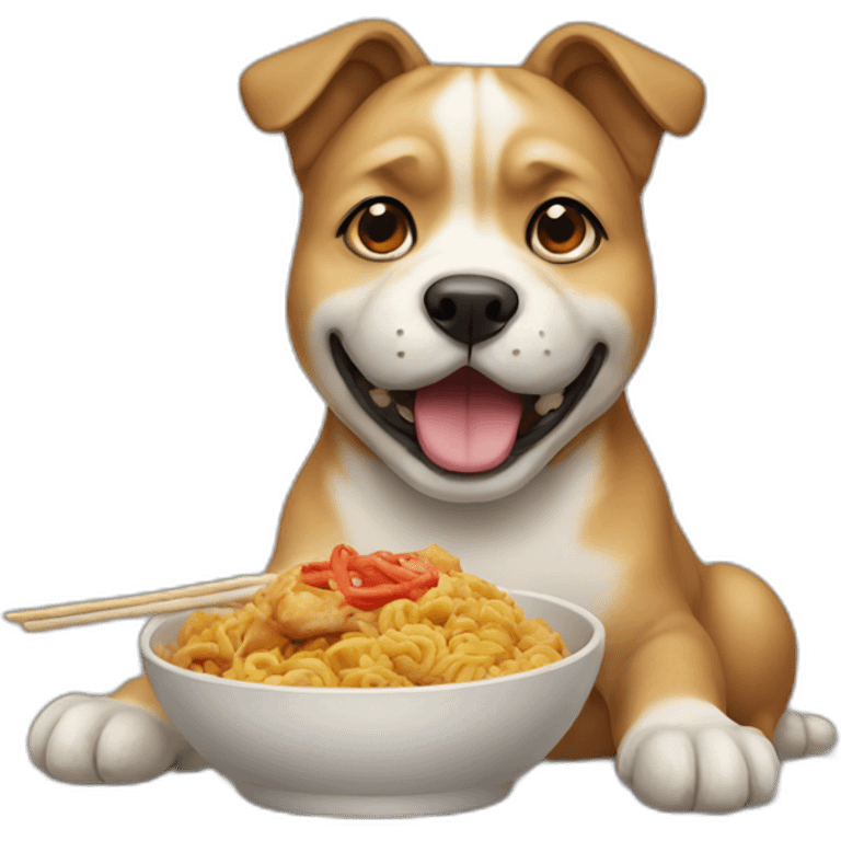 chinese eating dog emoji