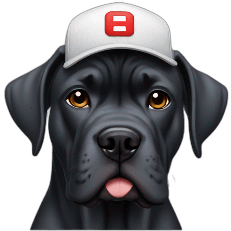  Cane corso with a Mario cap emoji