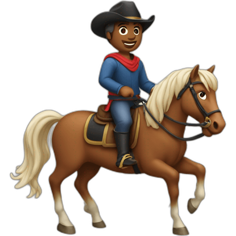 Peter 1 riding a horse emoji