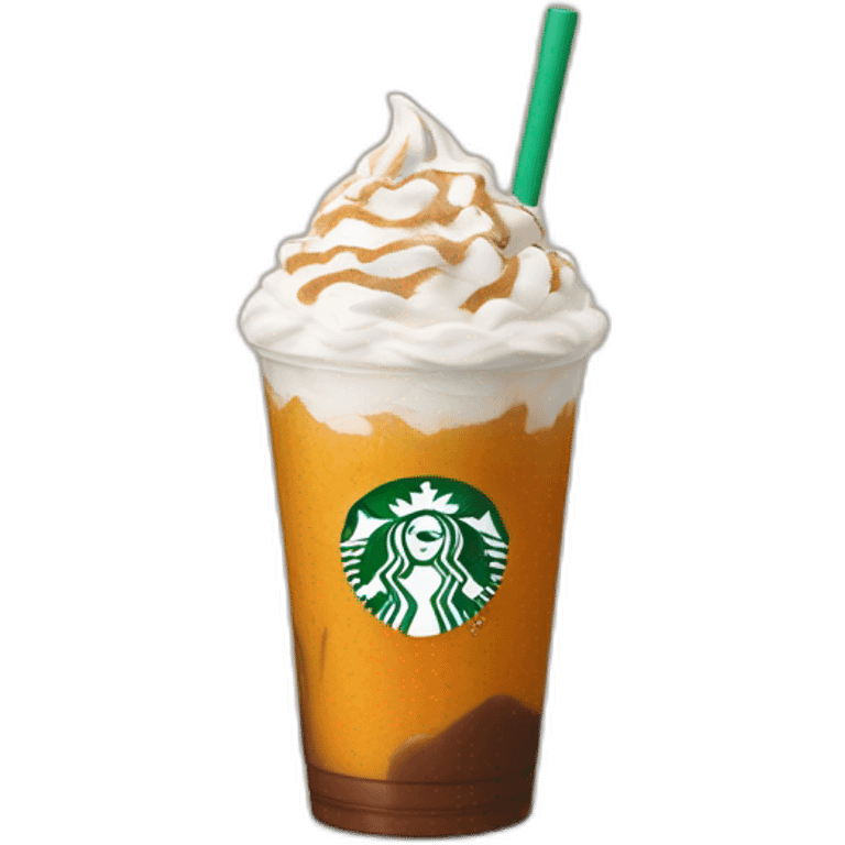 Starbucks pumpkin cream cold foam chai ice late emoji