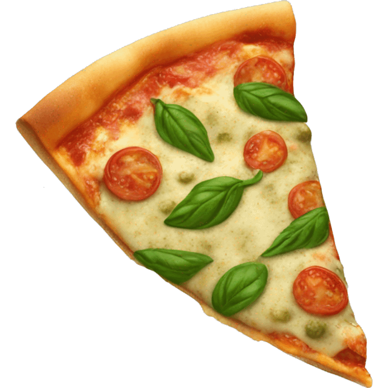 Pesto pizza slice  emoji