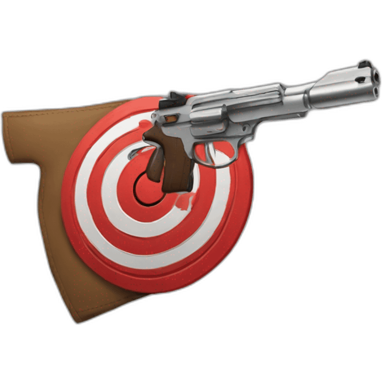 the target is under the gun emoji