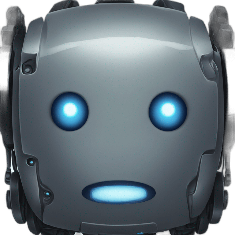 cute obsidian robot face emoji