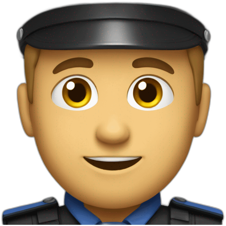 Policier qui sourie emoji