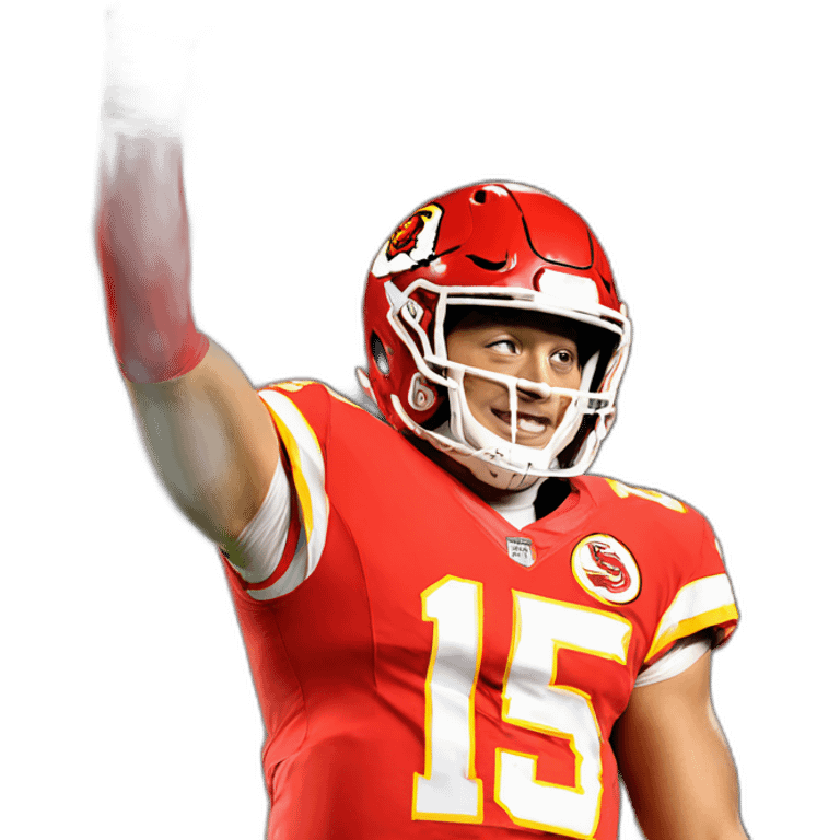 Patrick mahomes waving emoji