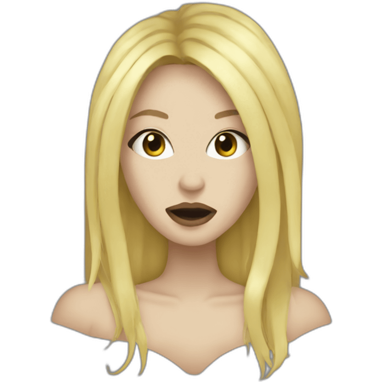 blonde female death metal vocalist emoji