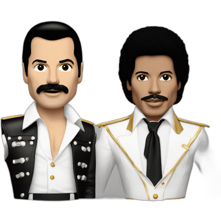 Freddie mercury and Michael jackson  emoji