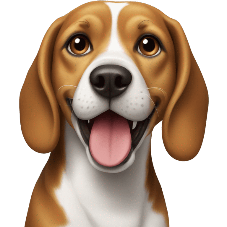 Beagle happy emoji