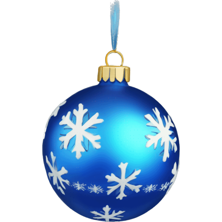 christmas blue ornament emoji