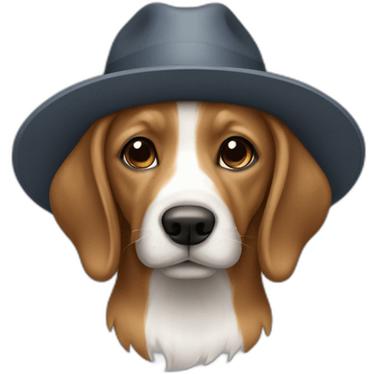 cachorro com boné emoji