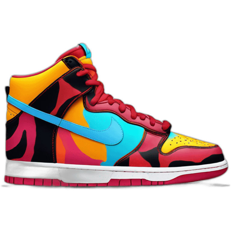 nike dunk parra abstract art emoji